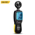 Deli Digital Anemometer Pengukur kecepatan angin Thermometer angin. 