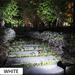 7 LED Solar Spotlight Garden Outdoor Waterproof Lawn Lights Landscape Lamp for Yard Garage Garden Roadside Auto ON/OFF