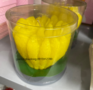 Nến Phật Thủ trọng lượng 650gram may mắn tài vận. Nến thơm hình quả Phật Thủ dâng hương