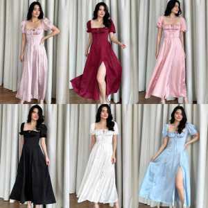 PETRICIA COD TERLARIS DRESS NATTAL KOREAN MAXI DRESS SABRINA SATTIN VELVET