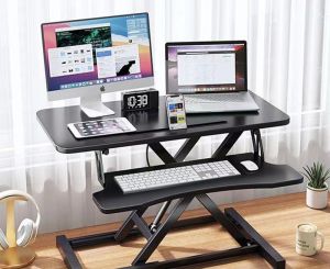 Leather bench and additional side table drawers drafting glass table elevated drafting table