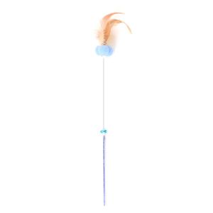 Cat Teaser Pet Cat Toys Funny Cat Stick Bell Feather Retractable Stick Funny Interactive Toy