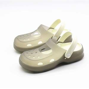 [Free Shipping] Jelly Transparent Shoes For Women New Style Thick-Soled Soft-Soled Summer Outdoor Wear NurseS Operating Room Closed-Toe Sandals Green