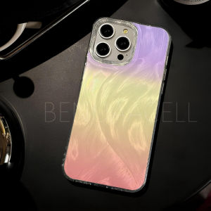CLARITY SWIRL HOLOGRAM FEATHER CASE TEXTURE HARDCASE FOR SAMSUNG A55 A54 A53 A52 A52S A51 A50 A50S A35 A34 A33 A32 A30S A30 A25 A24 A23 A22 A20S A20 A15 A14 A13 A12 -BAD