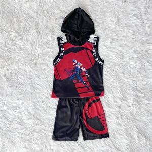 Kids top with hood jersey terno 2-7yrsold for boys Marvel