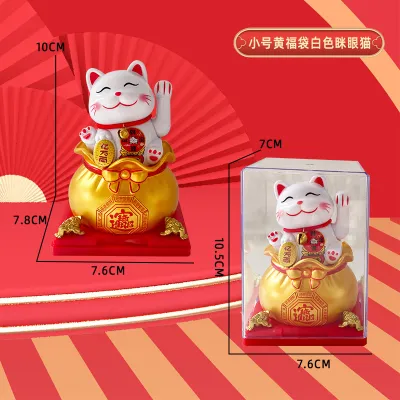 Pajangan kucing hoki / Maneki Neko / Lucky Cat kucing keberuntungan dekorasi hiasan kantor mobil toko souvenir mainan lucu