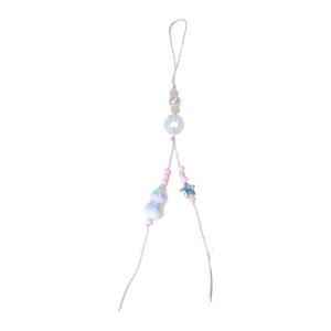 พวงกุญแจแบบลูกปัดน้ำเต้ามีสไตล์สำหรับกระเป๋าสายคล้องโทรศัพท์กันน้ำพร้อมลูกปัดอุปกรณ์เสริมถุงแฟชั่นวัยรุ่น