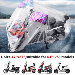 Motorcycle Cover  Disposable Transparent Protector Covers Universal Waterproof Motor Cover Bike Outdoor Rain Dust Cover