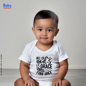 Baby Onesies PH All of Gods Grace Statement Baby Clothes 0-12 months Cotton Newborn Baby Girl Baby Boy Bodysuit