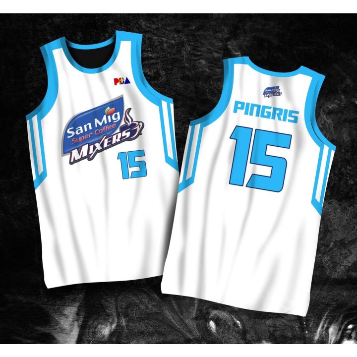 PBA JERSEY | SAN MIG SUPER COFFEE MIXERS MARC PINGRIS #15 | FULL ...