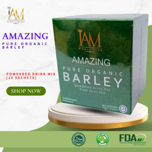 I AM AMAZING PURE ORGANIC BARLEY POWDERED DRINK MIX (10 sachets)