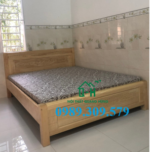GIƯỜNG GỖ SỒI NGA CAO CẤP GIAO NHANH HCM