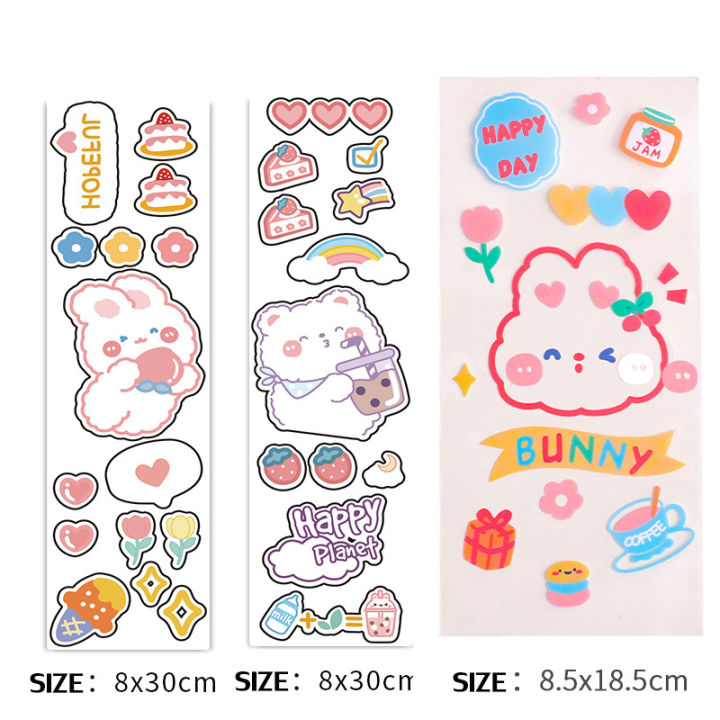 🌼🌻🌺nvironmental Children Cartoon Cute Sticker Temporary Tattoo Stickers ...