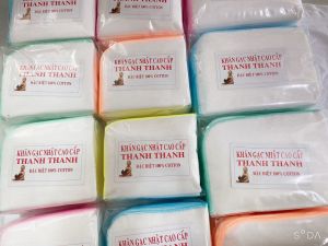 10 Khăn SỮA LOẠI LỚN Rất Dày Cho Bé Sơ Sinh Dòng Gạc Nhật Mềm Siêu Thấm 5 lớp ( 28*38cm)