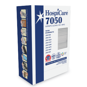 HospiCare 7050 IPA 70% Alcohol Wipes 50 Sheets (Individually Wrapped)