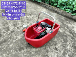 Máy bơm nước dạng thuyền lướt trên mặt nước