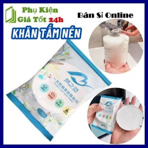 Khăn Tắm Nén Cotton Nhỏ Gọn Mang Theo Du Lịch Siêu Tiện Lợi (70x140cm) Dùng Một Lần - Khăn Tắm Viên Nén 100% Cotton Hàn Quốc Đa Năng Tiện Dụng - Khăn Tắm Cotton Lớn Cao Cấp Dùng 1 Lần
