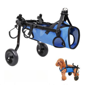 SKISOPGO Pet Walking Assistance Dog Wheelchair Rehabilitation Walking Assistance Car Small Dog Disability Car