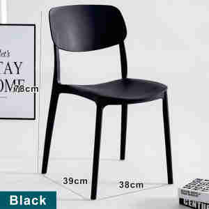 FOSWELL Nordic Chair Dining Chair Plastic Chair Lounge Chairs Dressing Chairs Candy Colored Chairs