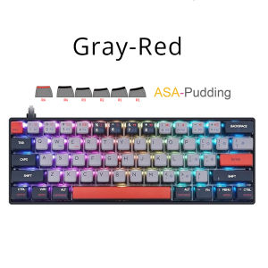 SKYLOONG GK61 QMK/VIA mechanical keyboard 60% layout wired gaming keyboard switch hot swappable RGB backlit PBT pudding keycap computer keyboard