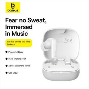 Baseus Bowie E19 Wireless IPX5 Waterproof Bluetooth Earphone With 2 ENC Mics Earbuds Strong Bass Earbuds Wireless Sport Smart Mini Earpbuds