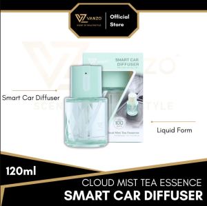 Vanzo Smart Car Diffuser 120ml Multiple Spray Modes Smart Vibration Sensor Car Perfume Air Freshener Original Ready Stock Pewangi Kereta汽车香水 FOR Interior Car / Home
