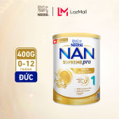 Sữa bột Nestlé NAN SUPREMEPRO 1 400g nhập khẩu Đức với 5HMO & đạm Gentle Optipro Sữa Bột Cho Trẻ Dưới 6 Tháng Sữa Bột Dinh Dưỡng Cao Cấp - Lazada