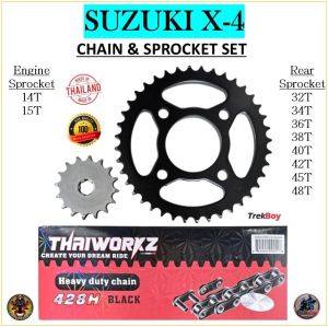 SUZUKI X4 THAIWORKZ CHAIN & SPROCKET SET MADE IN THAILAND