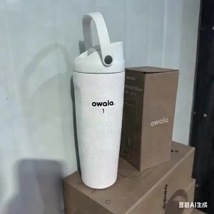 Owala Mẫu hot tương tự 304 Bình giữ nhiệt hai lớp bằng thép không gỉ thiết kế tối giản cao cấp tiện lợi mang theo khi đi dã ngoại. ins Nữ Phong