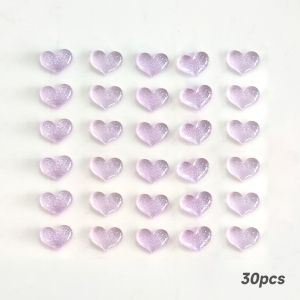 30Pcs Hiasan Kuku Lucu Hati 3D Nail Art Untuk Aksesories Manicure Nail Art Diy Dekorasi