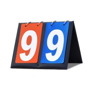 Waterproofs Score Board Tabletop Flip Scoreboard Score Keepers Score Flippers for Basketball Volleyballs Table Tennis