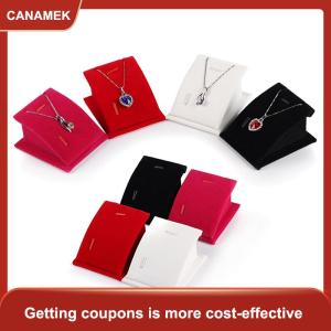 【CANAMEK】 Đồ trang sức đứng chủ cho truy cập hiển thị đạo cụ Mặt dây chuyền Dây chuyền dây chuyền Quà Tặng tổ chức nhung mini uống Rack hiển thị