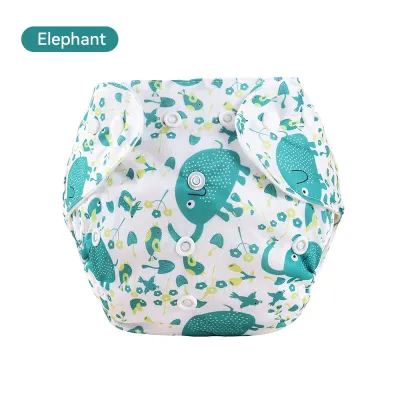 Baby Plant Cartoon Pattern Cover Washable Diaper Cloth Diapers Adjustable Reusable Childen Diaper