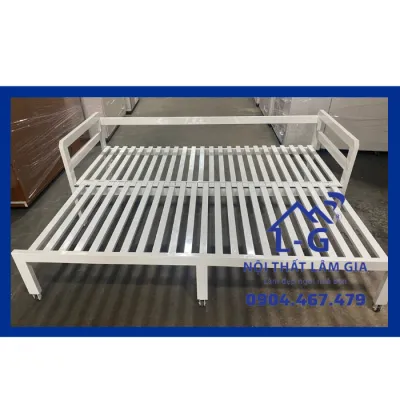 Giường sắt kéo gọn- Giường sắt gấp đôi đa năng [Freeship HCM]