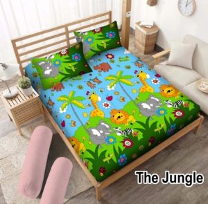 seprei motif jungle 180x200/seprei sarban 2 sargul 2/sepreinya aja/bantal 2 guling 1/seprei motif binatang/seprei murah