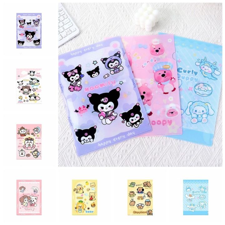 WENQI Large Capacity A4 File Bag Cartoon Animal Adorable Design Loopy