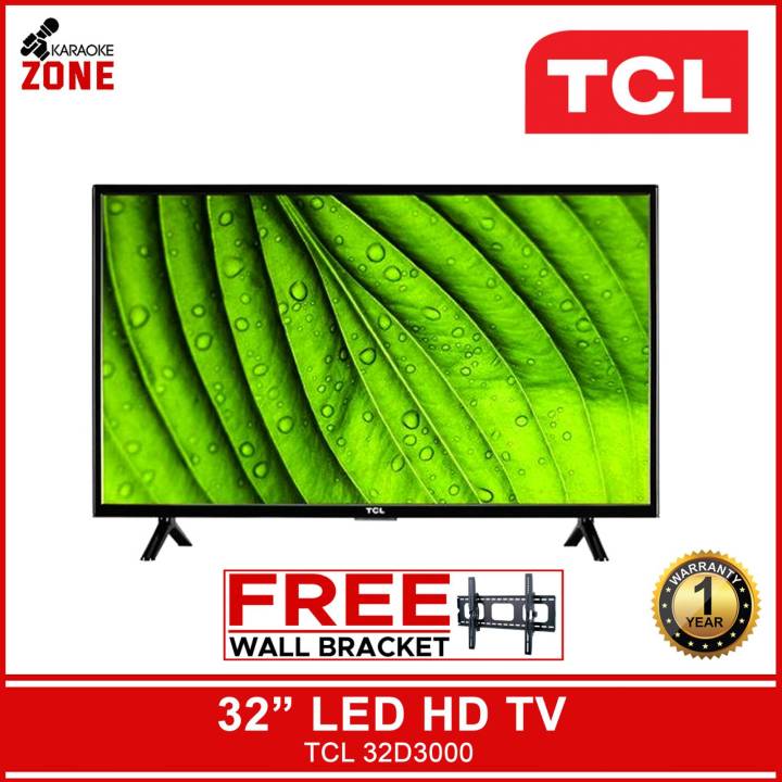 TCL 32D3000 / 32 inch Led HD TV / A+ Grade HD Ready Panel / with Wall