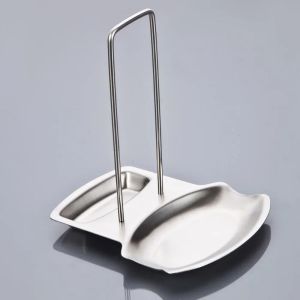 Stainless Steel Pot Lid Rack Detachable Pan Cover Shelf Kitchen Multifunctional Spatula Holder Kitchen Organizer