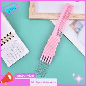 gou หวีซี่สองด้านสำหรับผู้ชายหวีสางเข็มเหล็ก