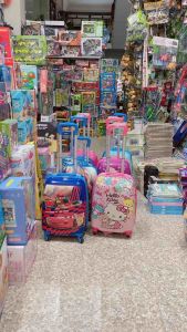 Vali kéo du lịch trẻ em 18 inch CHÍNH HÃNG BABIGO hình kitty siêu nhân người nhện elsa doremon công chúa