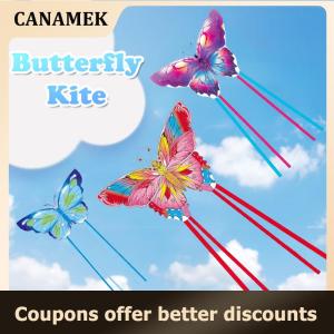 【 CANAMEK 】 1.4m Colorful Butterfly Kite Flying Toys For Children Kites Flying Fish Kites Professional Wind Kites Toy Sports-Leisure Kite Air Fun