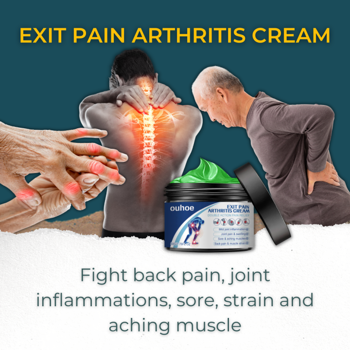 OUHOE Exit Pain Arthritis Cream - Joint Inflammation, Pain & Swelling ...