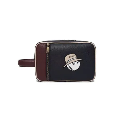 Túi cầm tay Golf Malbon cao cấp – Túi Clutch đựng phụ kiện Golf da mềm (Xanh/Đen)