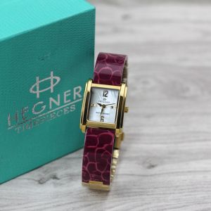 Jam tangan Hegner 1616L analog tali creamik original wanita