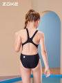 ZOKE Girls Training Swimwear  One Piece Professional Swimsuit Teens Premium Beachwear For Kids Girl 2 To 18 Years Old. 