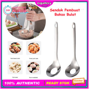[Ready Stok] 1Pcs Sendok Pencetak Bakso Bulat Stainless Steel Alat Bantu Cetak Daging Sapi Ikan Pentol