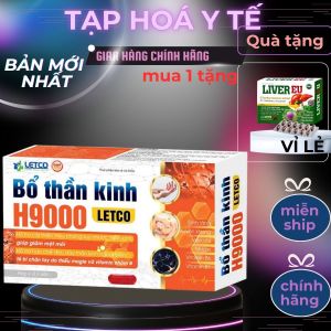 Bổ Thần Kinh H9000 Letco hộp 30 viên (HSD 2028) Hỗ Trợ Giảm Căng Thẳng Mệt Mỏi suy nhược
