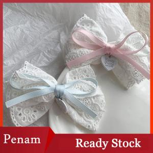 [PAM] Cô Gái Ngọt Ngào Tóc Clip Ren Lolita Bow Kẹp Tóc Cho Nữ Lolita Tóc Clip Phụ Kiện Tóc Barrettes Mũ Nón