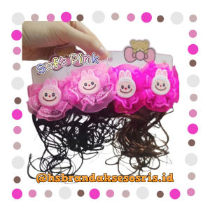 (1 PASANG) JEPIT WIG LABUBU VIRAL / JEPITAN RAMBUT PALSU / JEPIT RAMBUT ANAK LABUBU / JEPIT RAMBUT IKAL LUCU / LABUBU HAIR CLIP / JWL7539