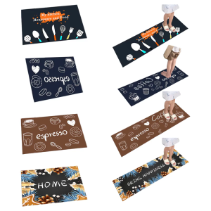 Kitchen Rug Anti Slip And Oil Resistant Mat With Optional Prints Floor Cushions For Home Chefs And Family
